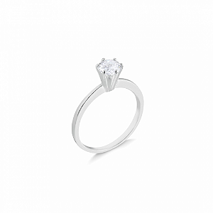 Anel Solitário 4mm