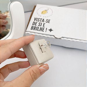 Anel Coração Vazado