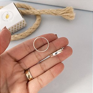 Brinco Argola Meia Cana