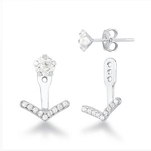 Brinco V Cravejado Regulável