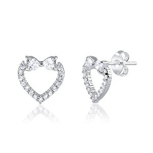 Brinco Coração Lacinho