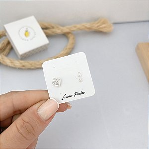 Brinco Coração e Chave