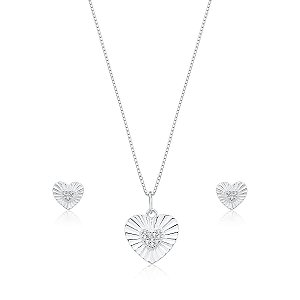 Conjunto Coração Estilizado