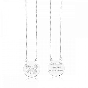 Escapulário Redondo Borboleta