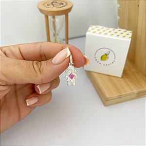 Pingente Menina Cravejada