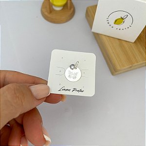 Pingente Borboleta Pedra Lilás