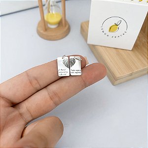 Pingente Plaquinha Dupla