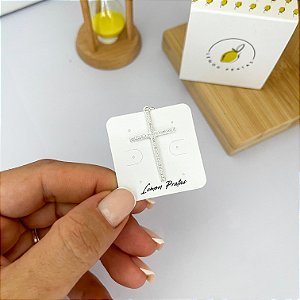 Pingente Cruz Cravejada