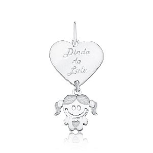 Pingente Coração Nome Filhos