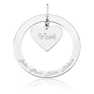 Pingente Elo Com Coração