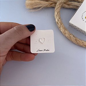 Piercing Coração Cravejado Lado Direito