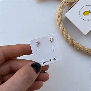 Brinco Letra Cravejado