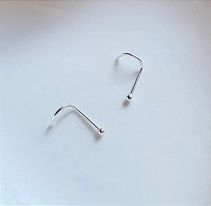 Piercing Nariz Bolinha de Prata