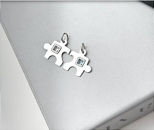 Pingente Duplo Quebra Cabeça
