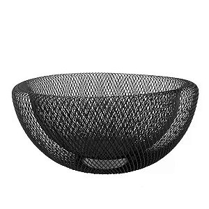 CENTRO DE MESA FRUTEIRA REDONDA EM METAL 30CM ARAMADA