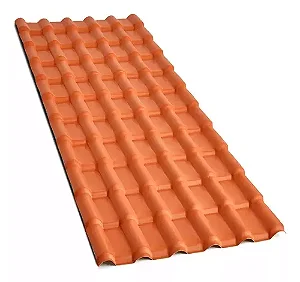 TELHA 6 ONDAS 242x88CM PVC LARANJA TERRACOTA AFORT