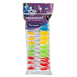 Prendedor de Roupas Emborrachado Bompack