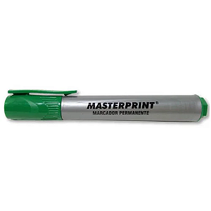 Marcador Permanente Recarregável Verde Masterprint