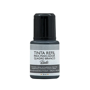 Tinta Refil Marcador Quadro Branco Preto BRW