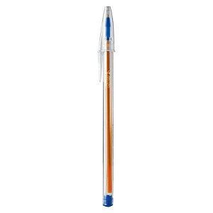 Caneta Esferográfica Cristal Azul Ponta Fina 0.8mm Bic