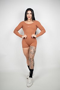 Macaquinho Soulshine Manga Longa (Marrom)