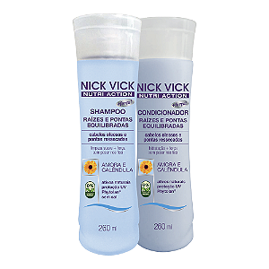 Kit Raízes e Pontas Equilibradas Nick Vick Nutri Action