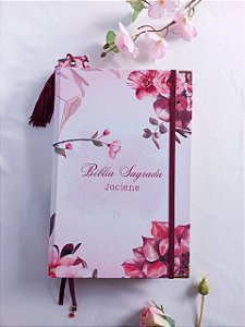 Bíblia Floral Pink
