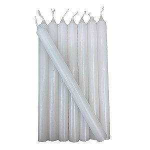 Vela Palito Branca 18cm por Kg