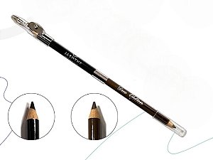 LÁPIS PARA OLHOS PRETO/MARROM COM APONTADOR - JASMYNE