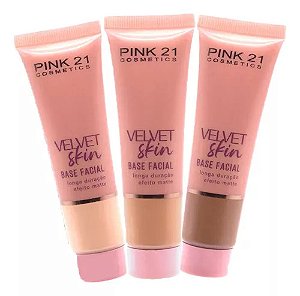 BASE FACIAL VELVET SKIN - Escuro - PINK 21