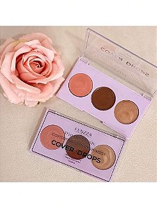 TRIO DE BLUSH CONTORNO ILUMINADOR COVER DROPS - FENZZA