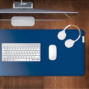 Geonav Mouse Pad Desk, Tecido sintético impermeável e antiderrapante, Toque macio, 80x30cm, OFDP01BL, Azul