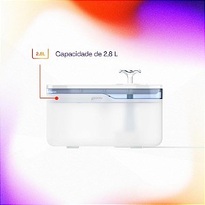 Geonav Bebedouro Inteligente Wi-Fi para Pets, 2.8 Litros, HIPETBEB, Compatível com Alexa, Branco