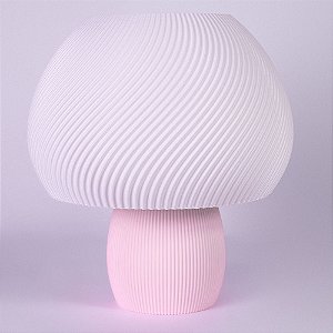 Luminária Cogumelo Rosa