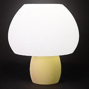 Luminária Cogumelo Amarelo