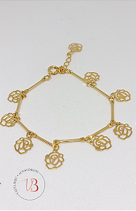 Pulseira Flor e Bela