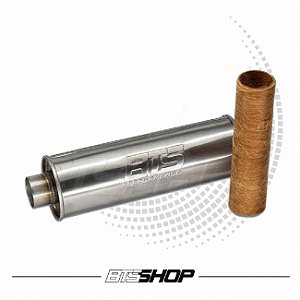 Abafador Bts Inox 430 Escovado Redondo 400mm X 3"