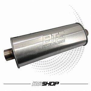 Abafador Esportivo Bts Inox Escovado 430 Oval 400mm X 2.5"