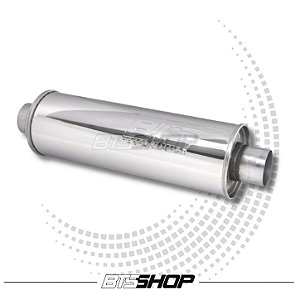 Abafador BTS Redondo Inox 304 Polido 400mm 2.5"