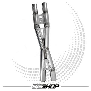 Escapamento X-Pipe Aço inox 304 para Ford Mustang 2018-2025