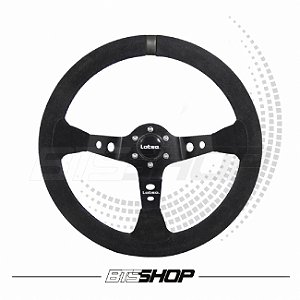 Volante Lotse Dak-pp Camuça Tarja Preta 350mm