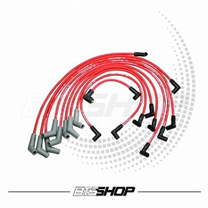 Jogo De Cabos De Vela V8 302-351w Ford Racing Vermelho