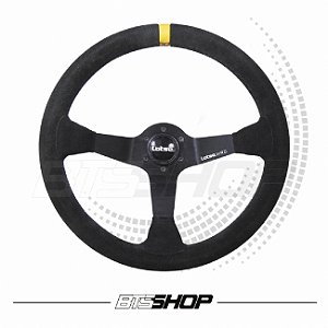 Volante Lotse WRC-PA Camurça Tarja Amarela 350mm