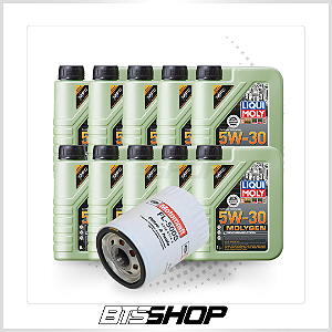 Kit Óleo para Motor 5W-30 Coyote V8 5.0 32V LiquiMoly - 10 Litros mais Filtro Original Ford Mustang