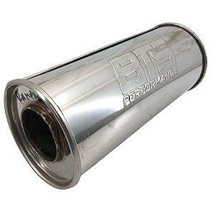 Abafador BTS Redondo Inox 304 Polido 300mm 2,5"
