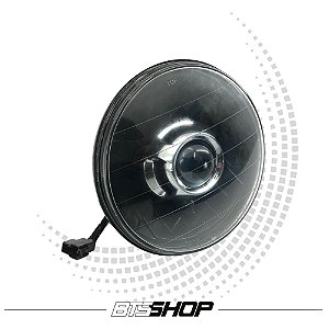 Farol  Com Projetor Redondo 7"Pol Universal Fusca Kombi Opala