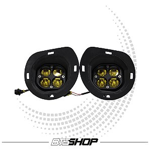 Farol de Milha da Grade Amarelo Ford Mustang 21-23 Mach 1(Kit)