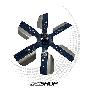 Ventoinha Helice Do Radiador Wide Blade 17" C/ Espaçador 46mm