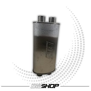 Abafador BTS Oval Inox 430 Escovado 400mm 2.0" (2E-2S)