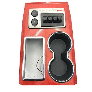 Console Central Ford Raptor (Vermelho)